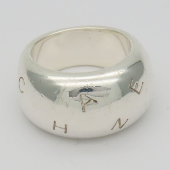 CHANEL Authentic Silver Ring - Picture 2 of 10